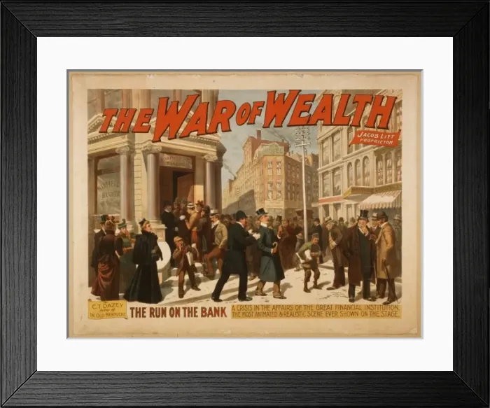 Framed Print : The war of wealth Framed Print : The war of wealth