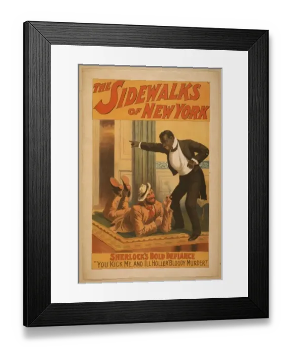Framed Print : The sidewalks of New York Framed Print : The sidewalks of New York