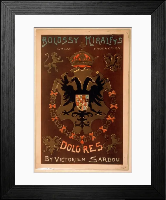 Framed Print : Bolossy Kiralfys great production, Dolores by Victorien Sar Framed Print : Bolossy Kiralfys great production, Dolores by Victorien Sar