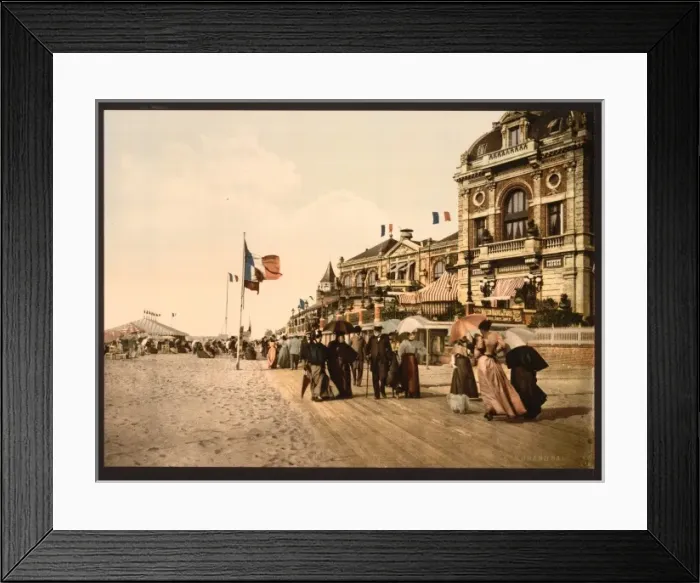 Framed Print : Promenade and grand Salon, Trouville, France Framed Print : Promenade and grand Salon, Trouville, France