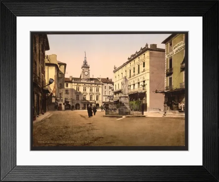 Framed Print : Hotel de ville place, Orange, Provence, France Framed Print : Hotel de ville place, Orange, Provence, France