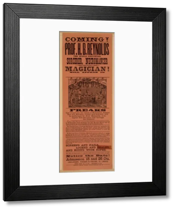 Framed Print : Coming! Prof. HB Reynolds the world renowned sorcerer, necro Framed Print : Coming! Prof. HB Reynolds the world renowned sorcerer, necro