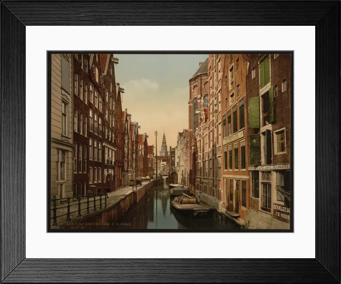 Framed Print : Old Zyds, the Kolk (canal), Amsterdam, Holland Framed Print : Old Zyds, the Kolk (canal), Amsterdam, Holland