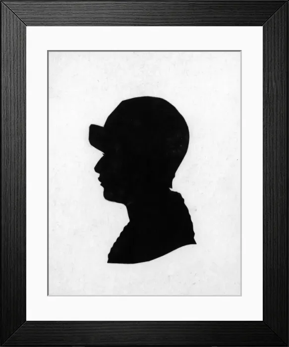 Framed Print : Silhouette portrait of Princess Theodora of Greece Framed Print : Silhouette portrait of Princess Theodora of Greece