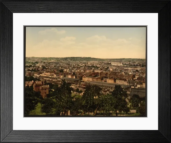 Framed Print : From the north, Observatory Avenue, Liege, Belgium From Framed Print : From the north, Observatory Avenue, Liege, Belgium From