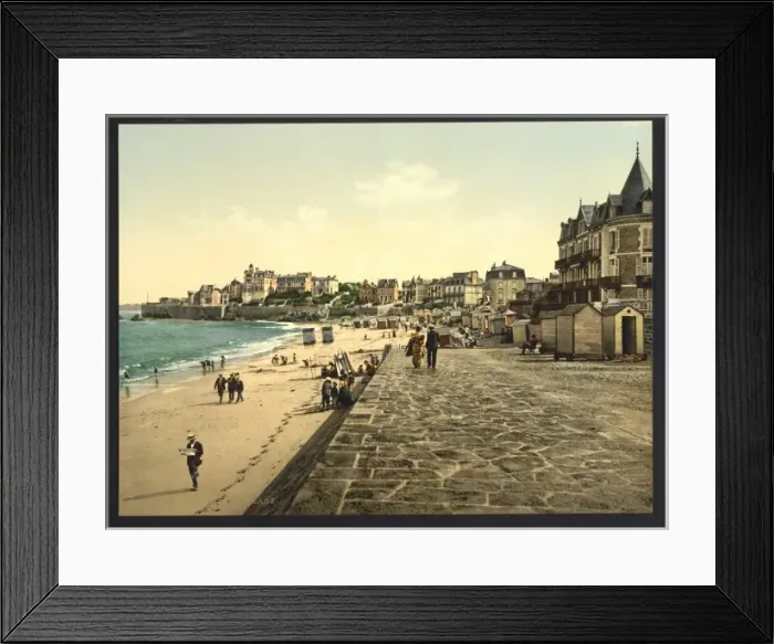 Framed Print : View of the beach, Parame, France Framed Print : View of the beach, Parame, France