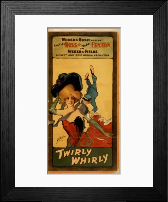 Framed Print : Weber Rush present Charles Ross Mabel Fenton in Weber Framed Print : Weber Rush present Charles Ross Mabel Fenton in Weber
