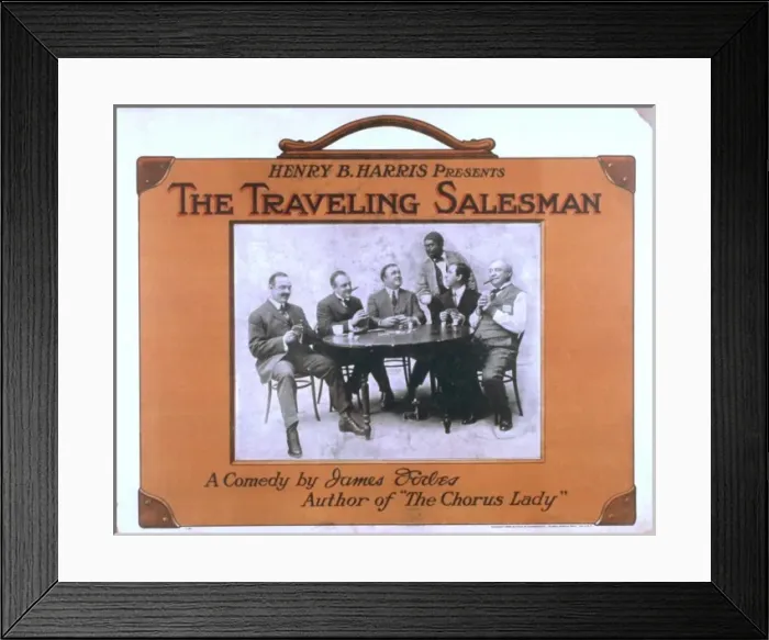 Framed Print : Henry B. Harris presents The traveling salesman a comedy by Framed Print : Henry B. Harris presents The traveling salesman a comedy by