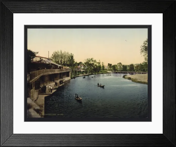 Framed Print : Le Les (i. e. Lez), Montpelier, France Framed Print : Le Les (i. e. Lez), Montpelier, France