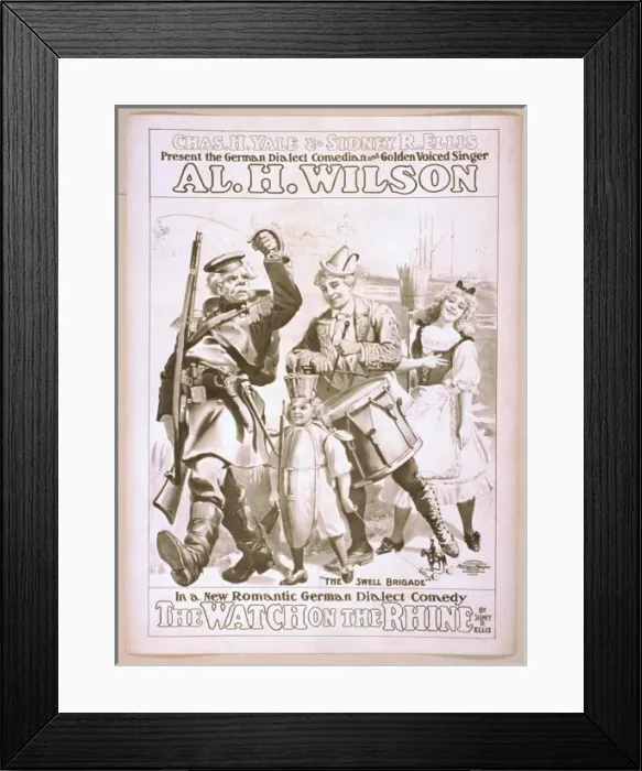 Framed Print : Chas. H. Yale & Sidney R. Ellis present the German dialect c Framed Print : Chas. H. Yale & Sidney R. Ellis present the German dialect c