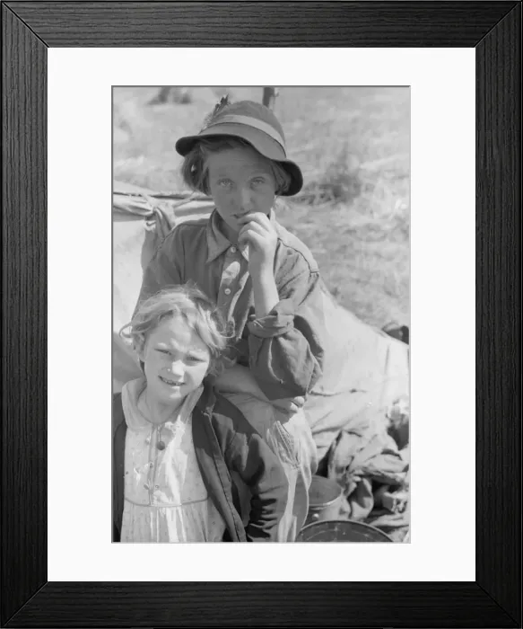 Framed Print : Migrant children, Berrien County, Michigan Framed Print : Migrant children, Berrien County, Michigan