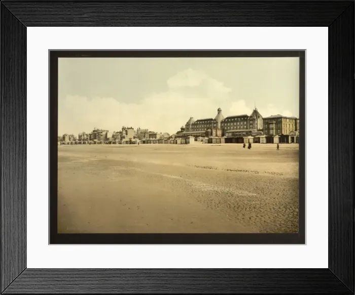 Framed Print : Beach and casino, Malo-les Bains, France Framed Print : Beach and casino, Malo-les Bains, France