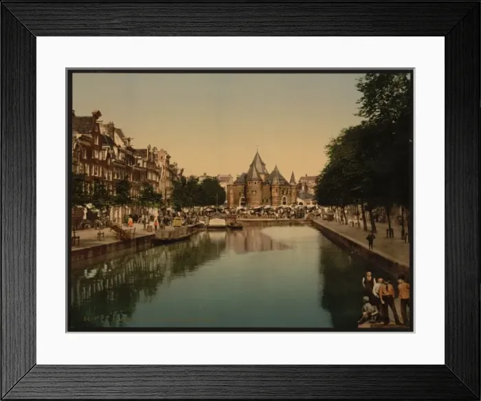 Framed Print : The new market and bourse (i. e. weighing house), Amsterdam Framed Print : The new market and bourse (i. e. weighing house), Amsterdam