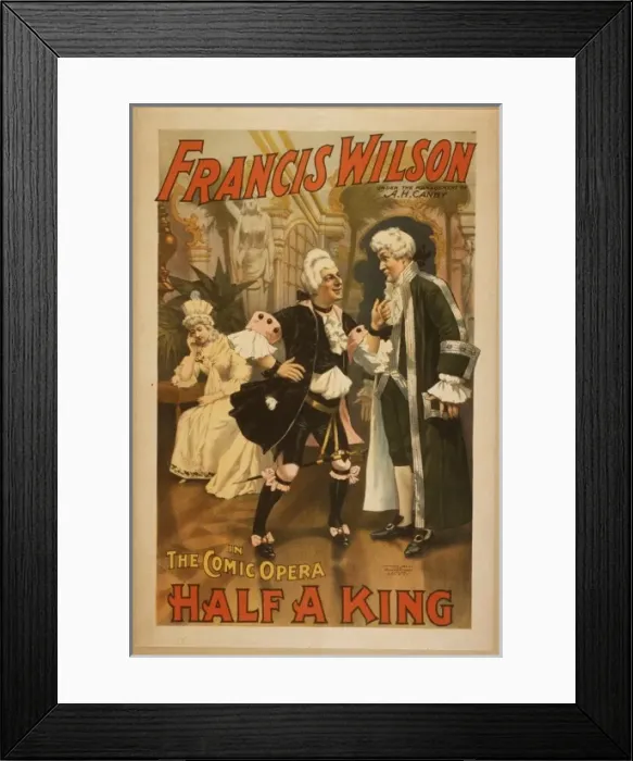 Framed Print : Francis Wilson under the management of AH Canby in the comic Framed Print : Francis Wilson under the management of AH Canby in the comic