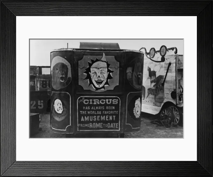 Framed Print : Circus wagon, Alger, Sheridan County, Montana Framed Print : Circus wagon, Alger, Sheridan County, Montana