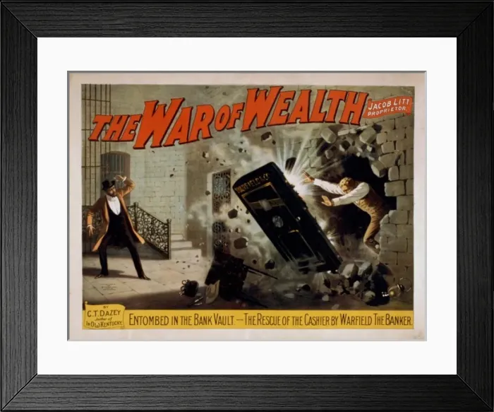 Framed Print : The war of wealth Framed Print : The war of wealth