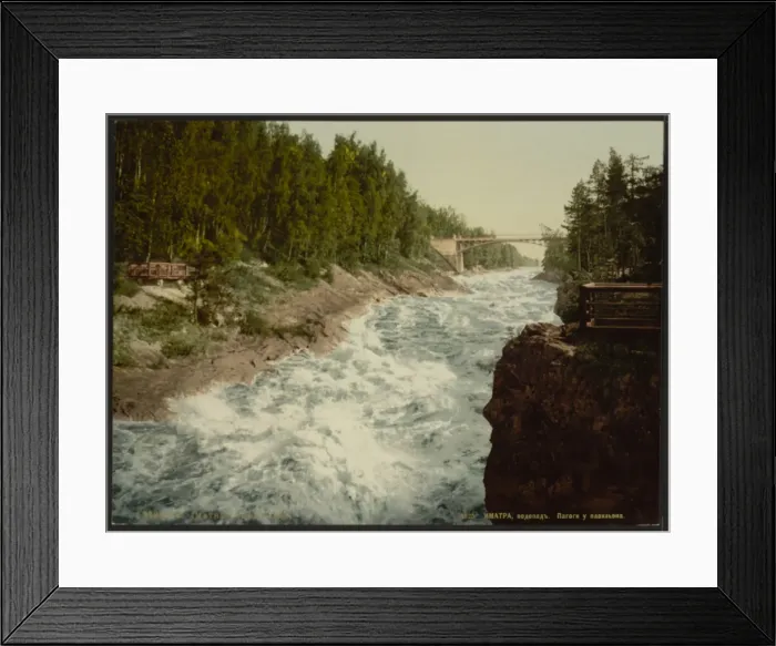 Framed Print : The rapids from the bridge, Imatra, Russia, (i. e. Finland) Framed Print : The rapids from the bridge, Imatra, Russia, (i. e. Finland)