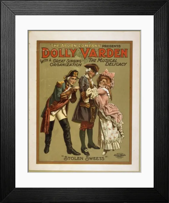 Framed Print : The Aborn Company presents Dolly Varden the musical delicacy Framed Print : The Aborn Company presents Dolly Varden the musical delicacy