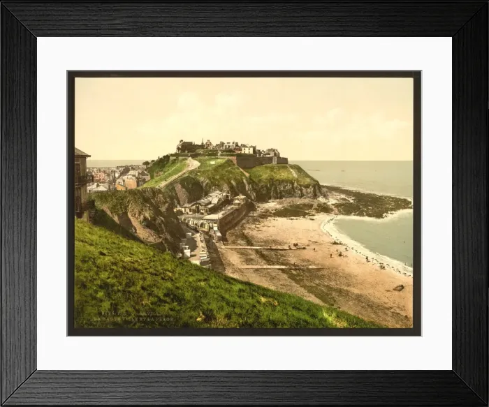 Framed Print : Upper town and beach, Granville, France Framed Print : Upper town and beach, Granville, France