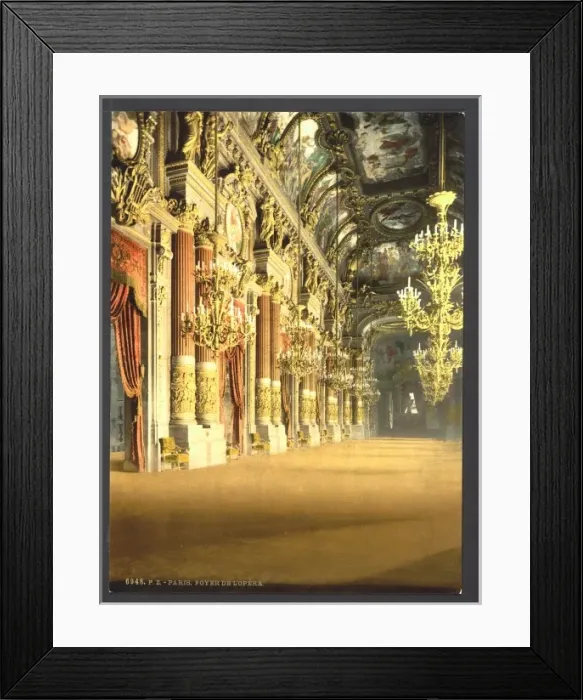 Framed Print : The Opera House, the foyer, Paris, France Framed Print : The Opera House, the foyer, Paris, France