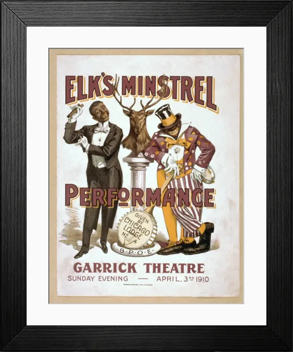 Framed Print : Elks minstrel performance given by Chicago Lodge No. 4, BPO Framed Print : Elks minstrel performance given by Chicago Lodge No. 4, BPO