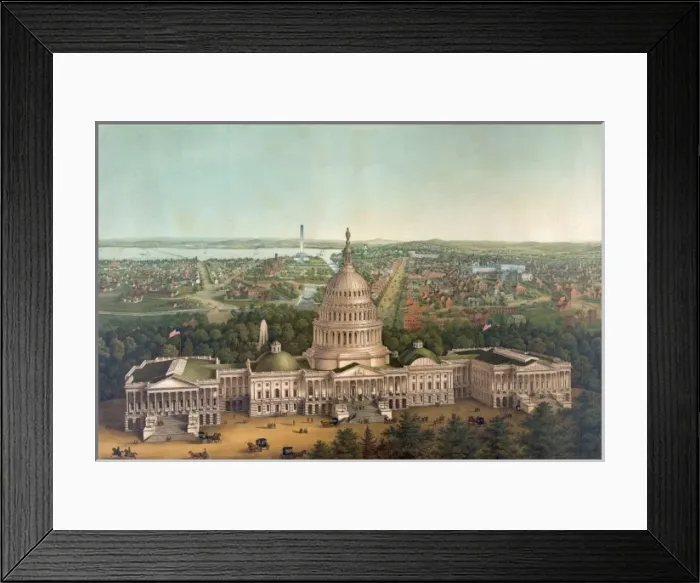 Framed Print : View of Washington City Framed Print : View of Washington City