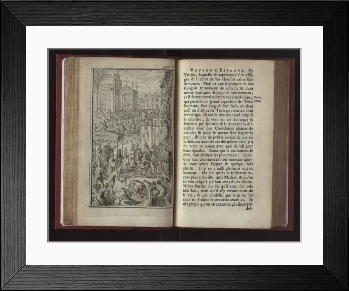 Framed Print : Penitents whipping themselves during Lent Framed Print : Penitents whipping themselves during Lent