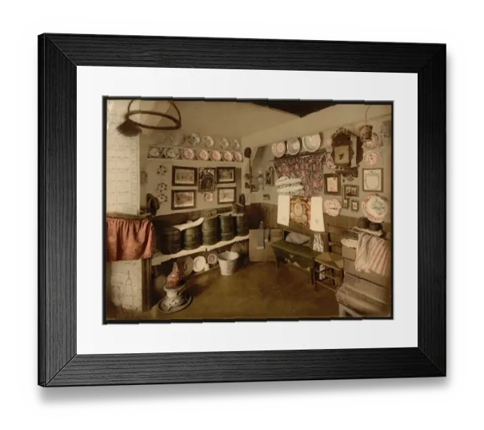 Framed Print : A house, interior, Marken Island, Holland Framed Print : A house, interior, Marken Island, Holland