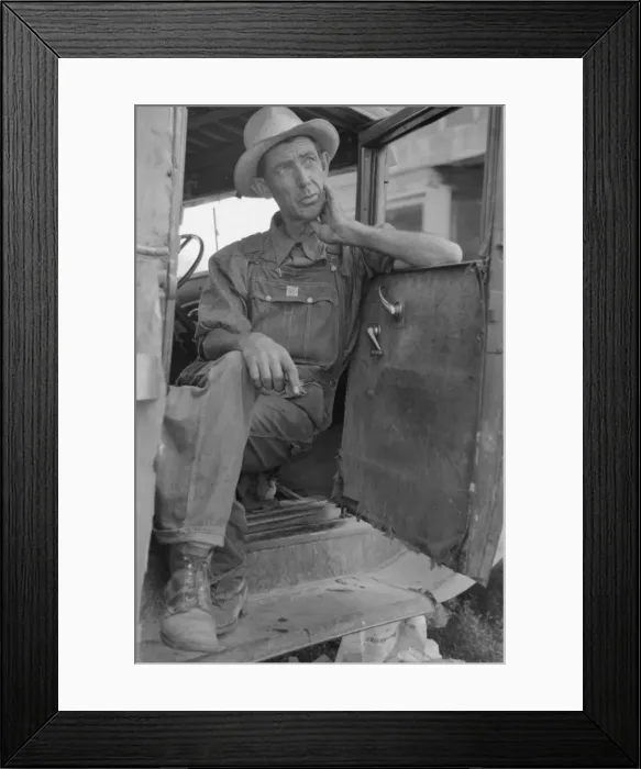 Framed Print : Arkansas farmer now picking fruit in Berrien County, Michiga Framed Print : Arkansas farmer now picking fruit in Berrien County, Michiga
