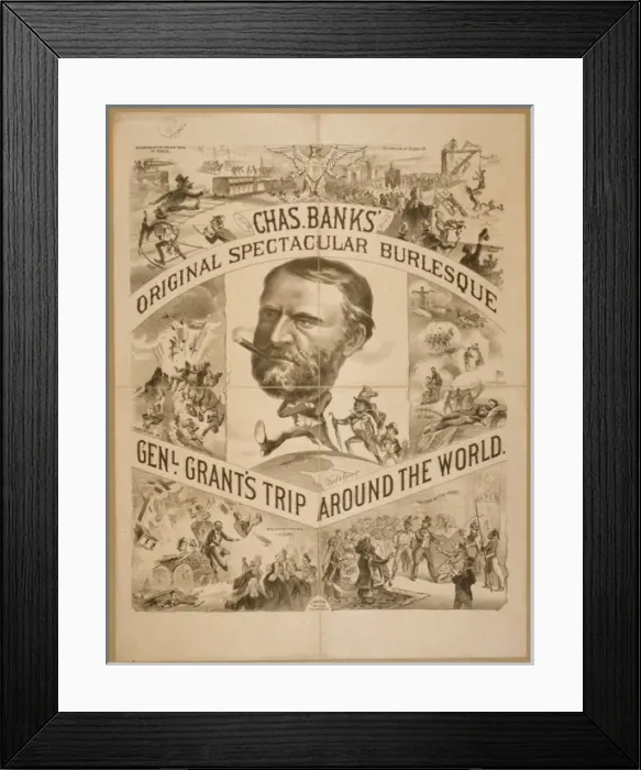 Framed Print : Chas. Banks original spectacular burlesque Framed Print : Chas. Banks original spectacular burlesque