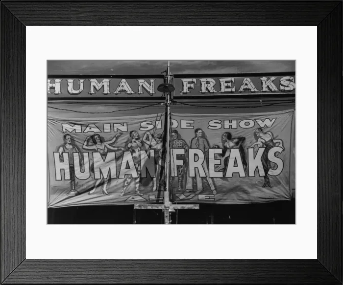 Framed Print : Poster advertising sideshow at the Rutland Fair, Vermont Framed Print : Poster advertising sideshow at the Rutland Fair, Vermont