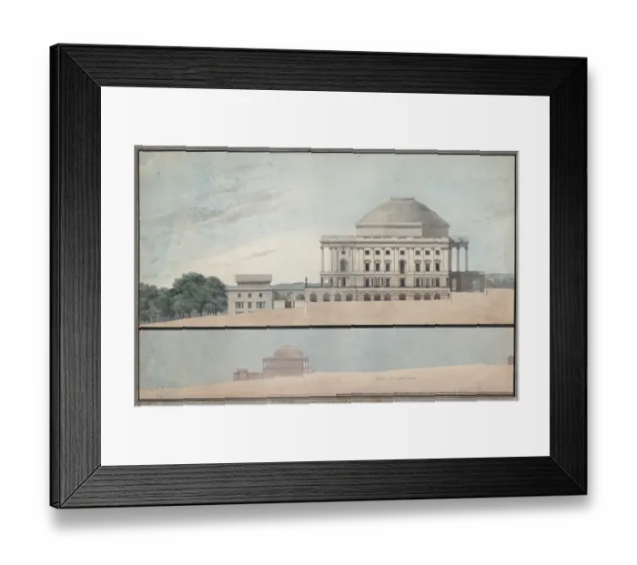 Framed Print : United States Capitol, Washington, DC South elevation with p Framed Print : United States Capitol, Washington, DC South elevation with p