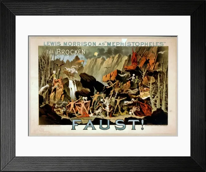 Framed Print : Faust. Date c1887 Framed Print : Faust. Date c1887