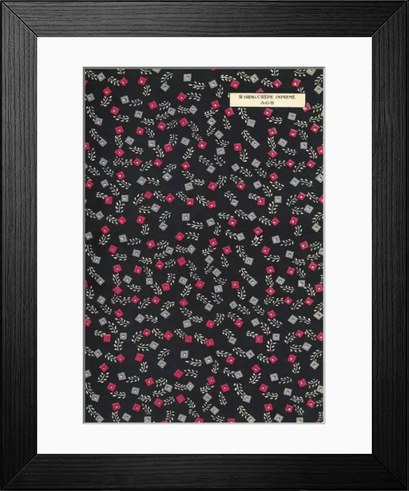 Framed Print : Fabric design, Art Gout Beaute, 1929 Framed Print : Fabric design, Art Gout Beaute, 1929