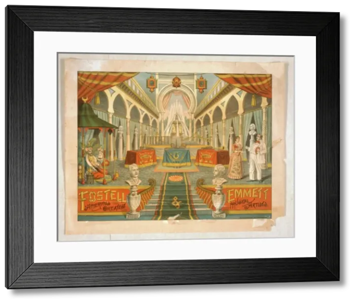 Framed Print : Fostel and Emmett Americas greatest musical artists Framed Print : Fostel and Emmett Americas greatest musical artists