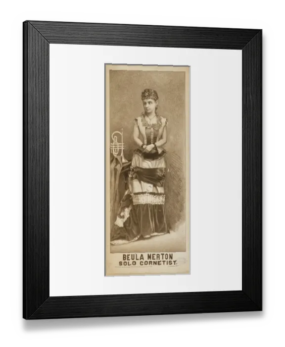 Framed Print : Beula Merton, solo cornetist Framed Print : Beula Merton, solo cornetist