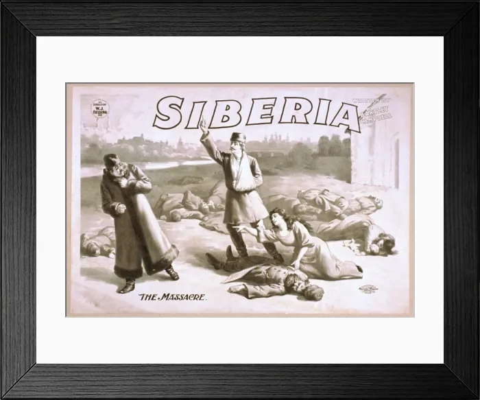 Framed Print : Siberia written by Bartley Campbell Framed Print : Siberia written by Bartley Campbell