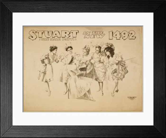 Framed Print : Stuart (the male Patti) in the new 1492 Framed Print : Stuart (the male Patti) in the new 1492
