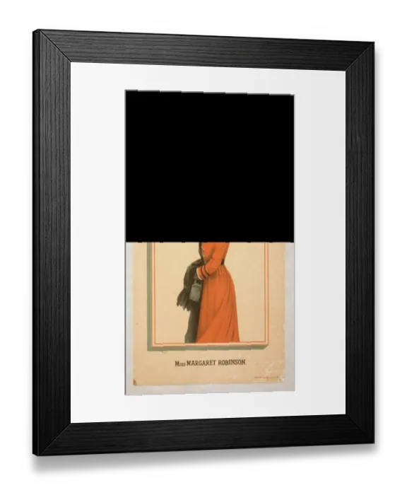 Framed Print : Miss Margaret Robinson Framed Print : Miss Margaret Robinson