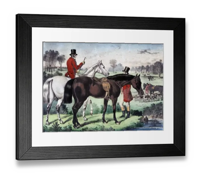 Framed Print : Fox-Hunting, the Meet Framed Print : Fox-Hunting, the Meet