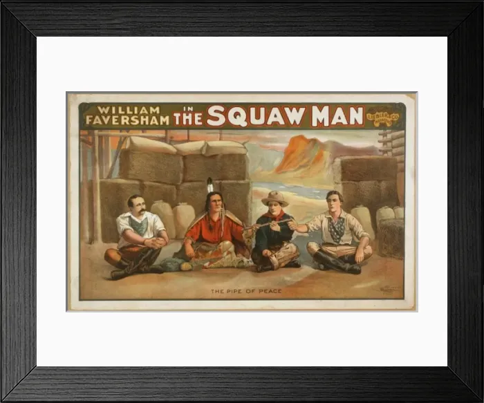Framed Print : William Faversham in The squaw man Framed Print : William Faversham in The squaw man