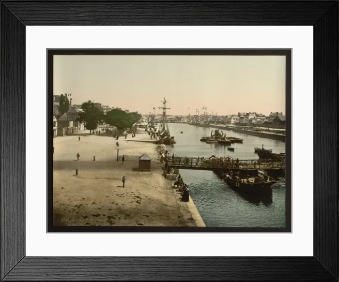 Framed Print : Merchant harbor, Lorient, France Framed Print : Merchant harbor, Lorient, France