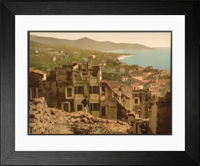 Framed Print : General view, San Remo, Riviera Framed Print : General view, San Remo, Riviera
