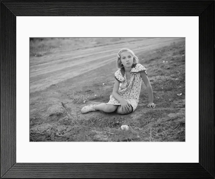 Framed Print : Farm girl. Seward County, Nebraska Framed Print : Farm girl. Seward County, Nebraska