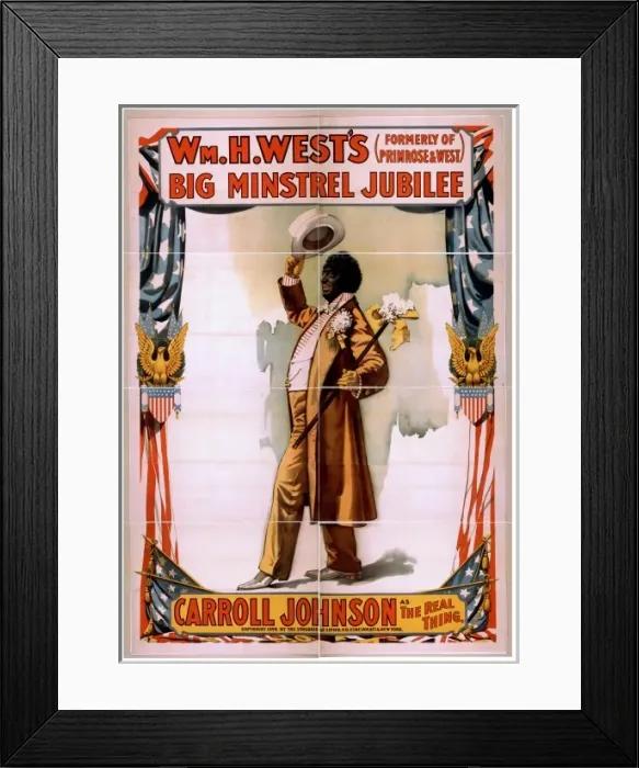 Framed Print : Wm. H. Wests Big Minstrel Jubilee (formerly of Primrose & W Framed Print : Wm. H. Wests Big Minstrel Jubilee (formerly of Primrose & W