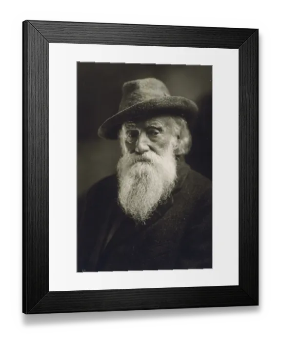 Framed Print : John Burroughs, head-and-shoulders portrait, wearing hat Framed Print : John Burroughs, head-and-shoulders portrait, wearing hat