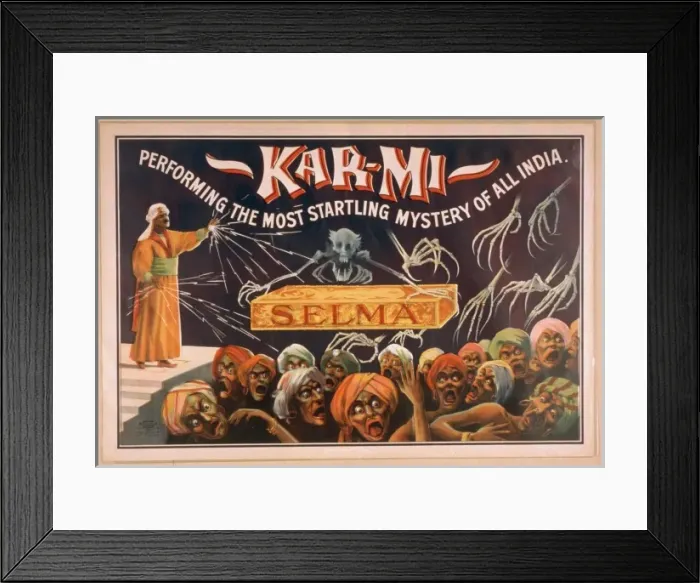 Framed Print : Kar-mi performing the most startling mystery of all India Framed Print : Kar-mi performing the most startling mystery of all India