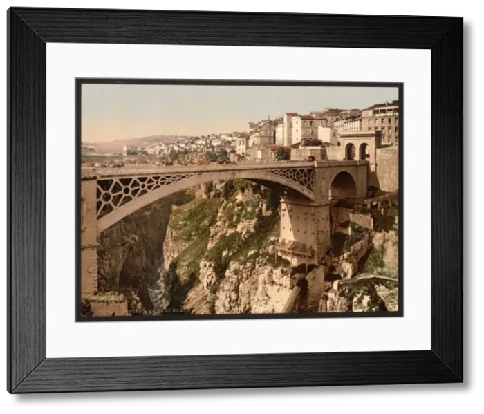 Framed Print : With great bridge, Constantine, Algeria Framed Print : With great bridge, Constantine, Algeria