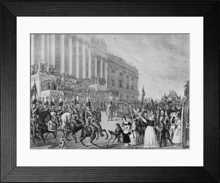 Framed Print : Presidential inauguration of Wm. H. Harrison in Washington C Framed Print : Presidential inauguration of Wm. H. Harrison in Washington C
