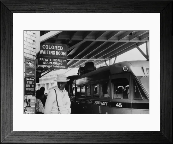 Framed Print : At the bus station in Durham, North Carolina Framed Print : At the bus station in Durham, North Carolina